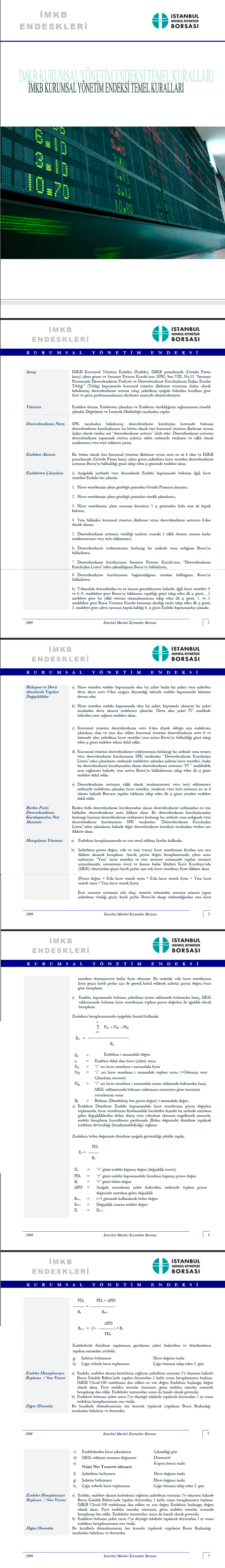 IMKB Kurumsal Yönetim Endeksi Temel Unsurları